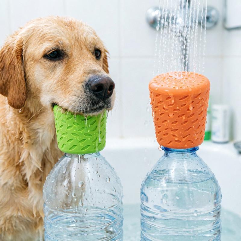 Swim Cap Silicone - .Hot Sale-Silicone Portable Pet Bathing Sprinkler
