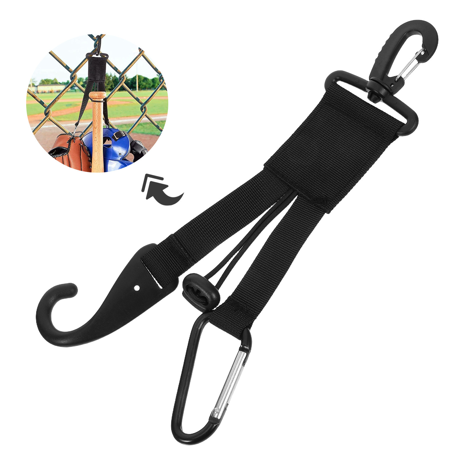 Sports Equipment Bat - 2Pcs Baseball Gear Clip Heavy Duty
