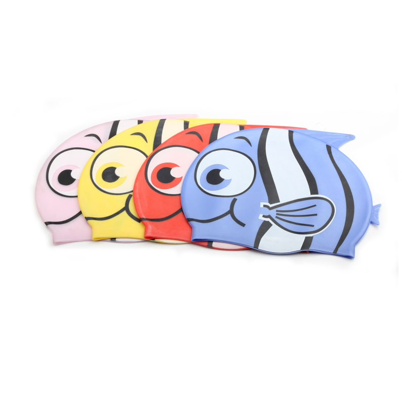 Swim Cap Silicone - Boys Girls Silicone Elastic Swimming Cap