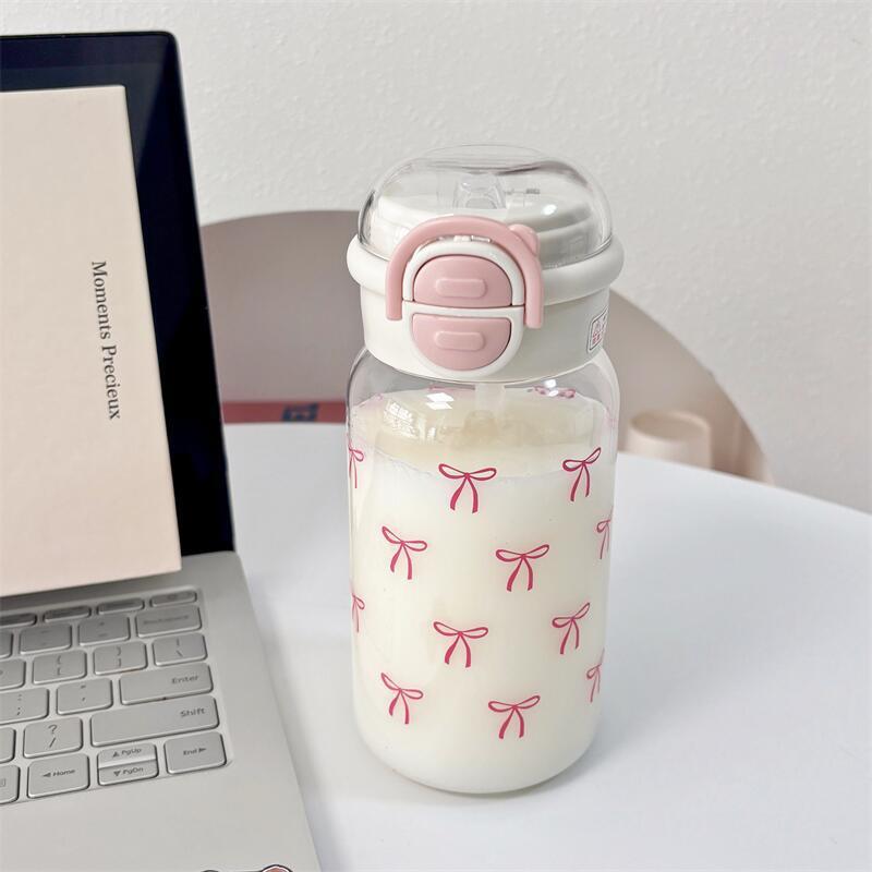 Sports Equipment 5 Years Old - Cute Water Bottle with Straw Portable