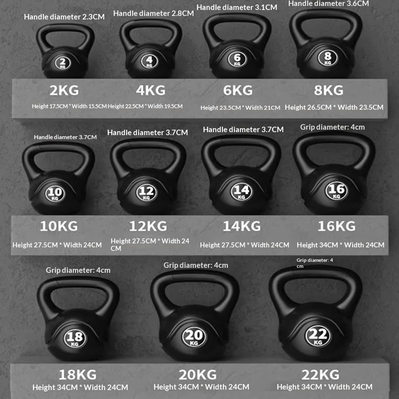 Sports Equipment Factory - 2026 Fitness Adjustable 8kg Kettlebell Ergonomic