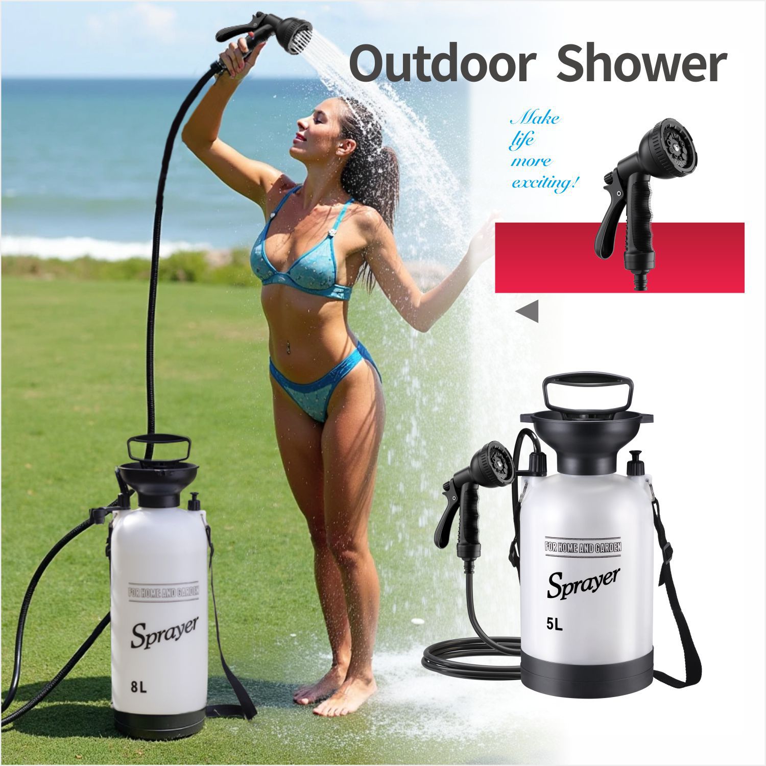 Sports Equipment Disinfectant Spray - 3/8L Hand Pressure Sprayer Home Garden