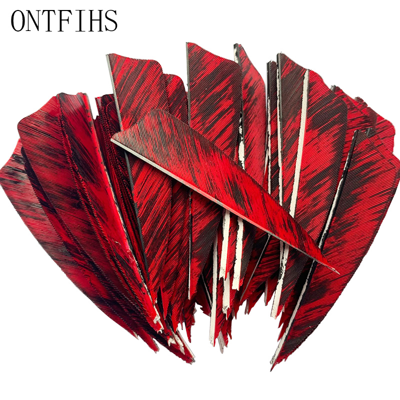 Archery Target Face - 50Pcs New 3Inch Feather Arrows Fletching