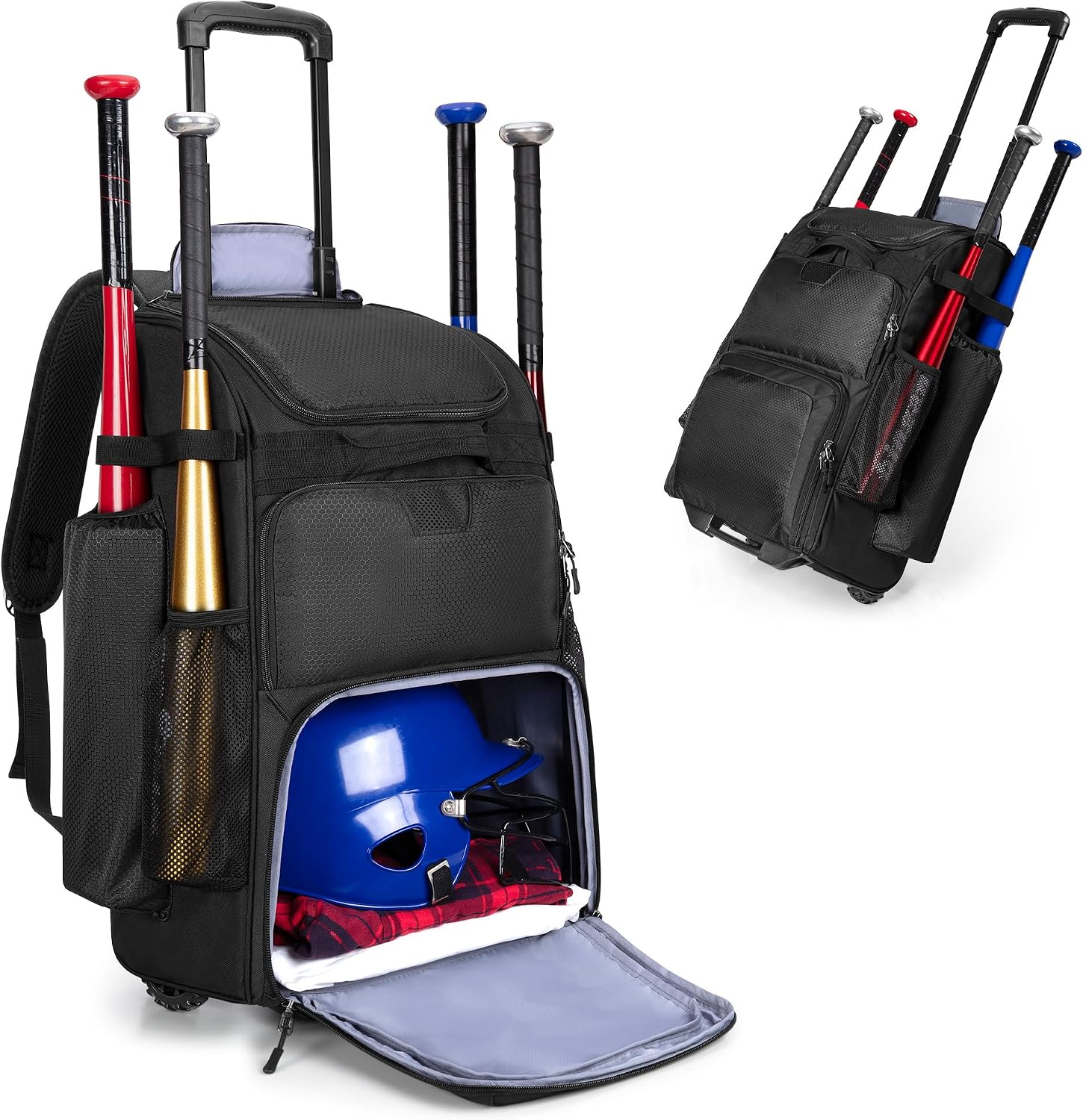 Sports Equipment Bat - Rolling Baseball Backpack With Wheels Heavy