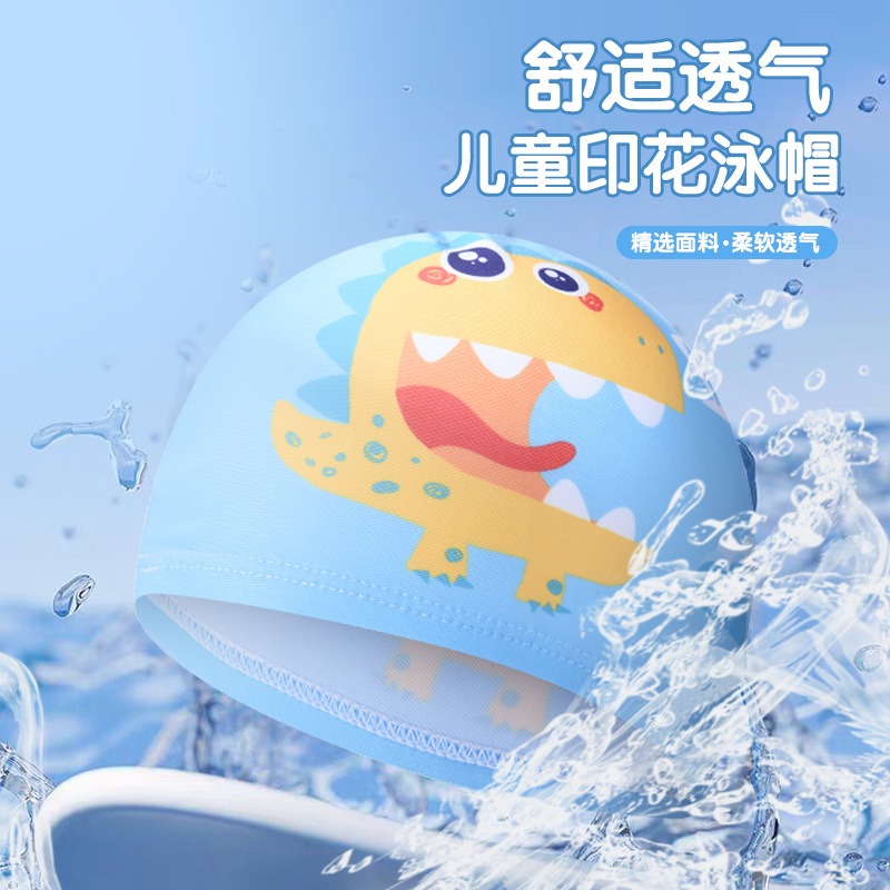 Cute Dinosaur Print Kids Swim  - Swim Cap Silicone recension och pris