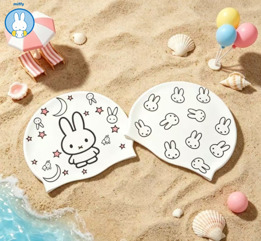 Kawaii Miffy New Cute Silicone - Swim Cap Silicone recension och pris