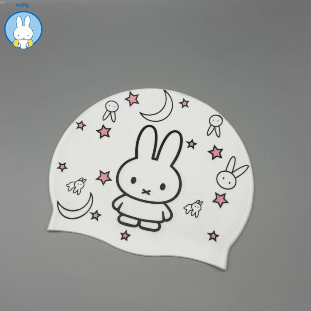Kawaii Miffy New Cute Silicone - Swim Cap Silicone recension och pris
