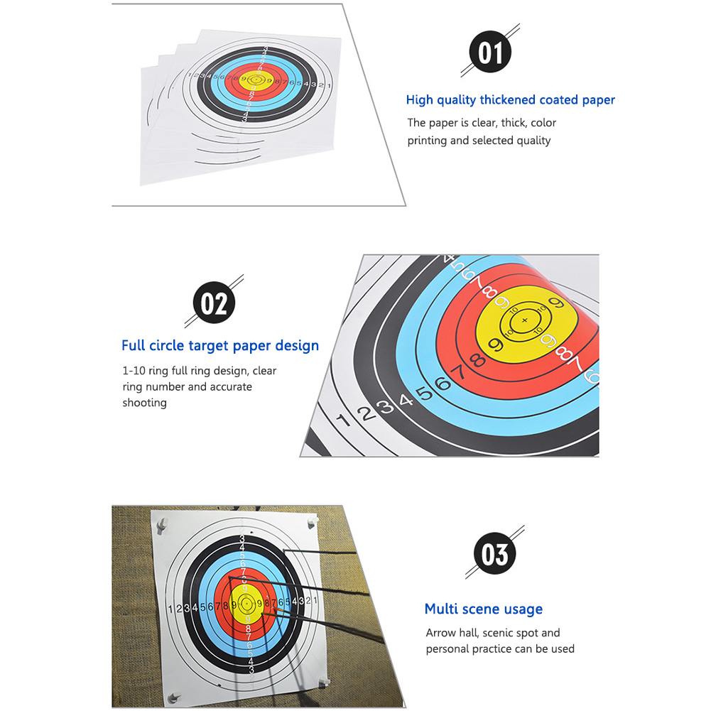 40x40cm a-Paper Shooting Range - Archery Target Face recension och pris