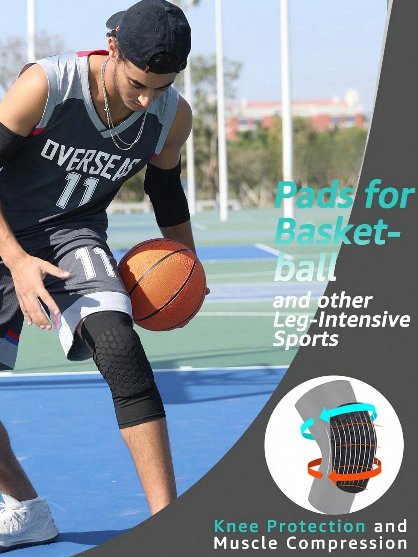 Sports Short Honeycomb Knee Pa - Volleyball Knee Pad recension och pris