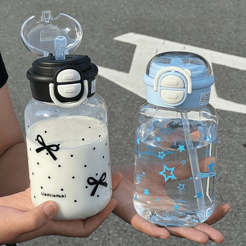 Cute Water Bottle with Straw P - Sports Equipment 5 Years Old recension och pris