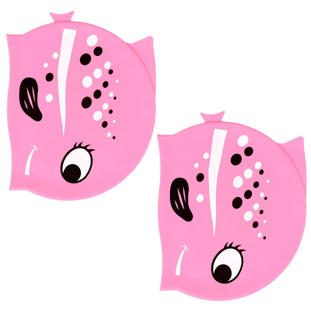 2Pcs Childrens Silicone Swimmi - Swim Cap Silicone recension och pris
