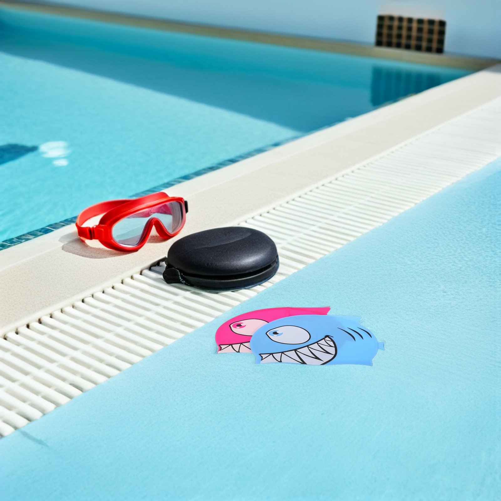 2Pcs Children Silicone Swim Ca - Swim Cap Silicone recension och pris
