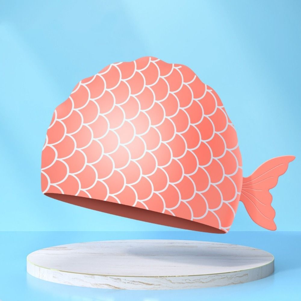 Cute Fish Children Swim Cap Ca - Swim Cap Silicone recension och pris