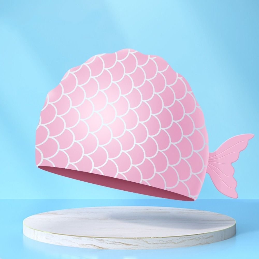 Cute Fish Children Swim Cap Ca - Swim Cap Silicone recension och pris