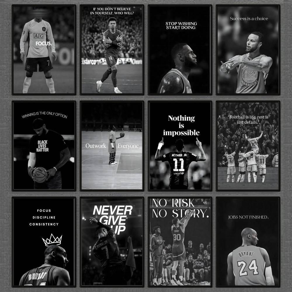 Athlete Inspirational Quotatio - Sports Equipment Poster recension och pris