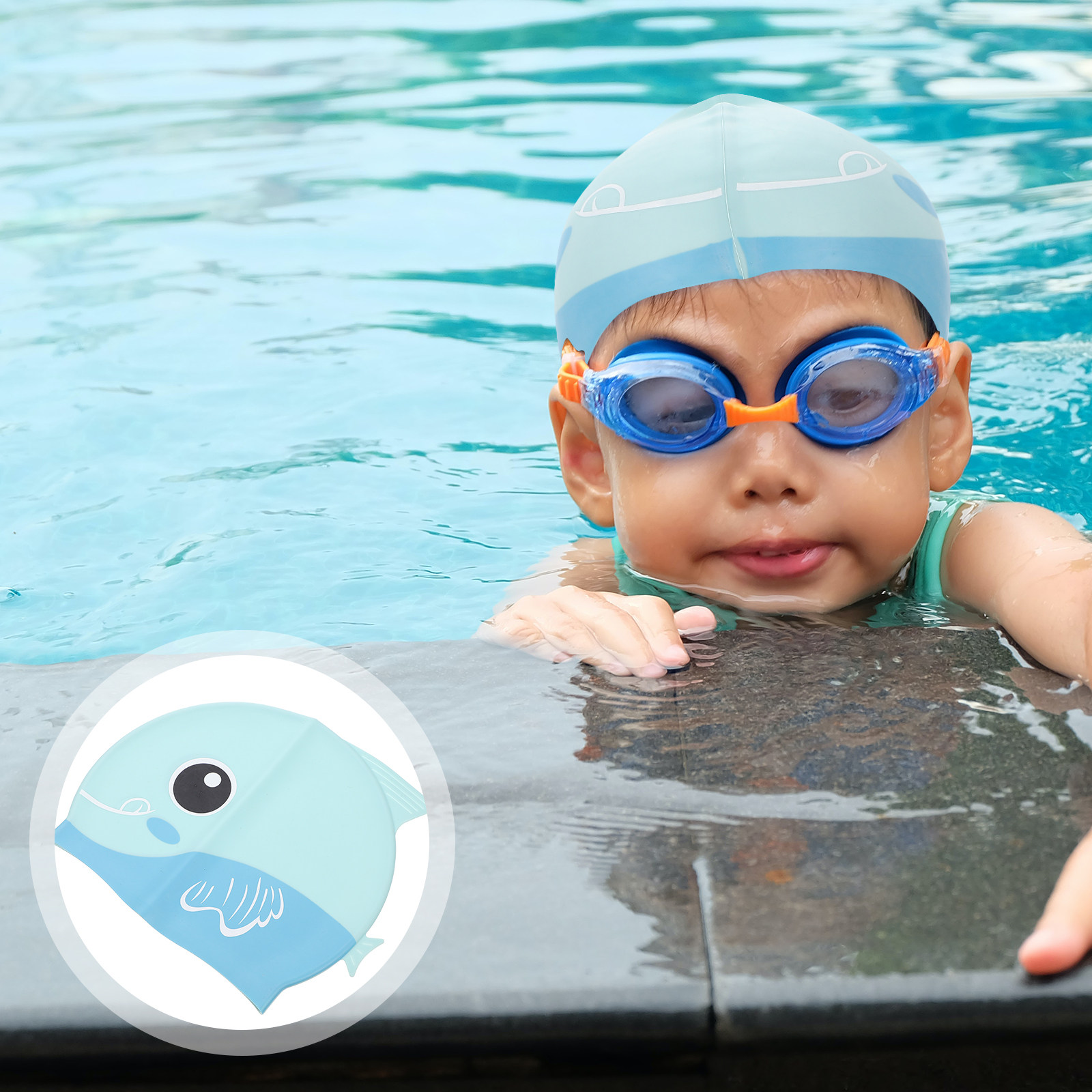Silicone Swim Cap Cartoon Kids - Swim Cap Silicone recension och pris