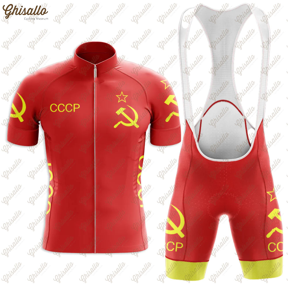 Red Retro Triathlon Team Cycli - Sports Equipment Kit recension och pris