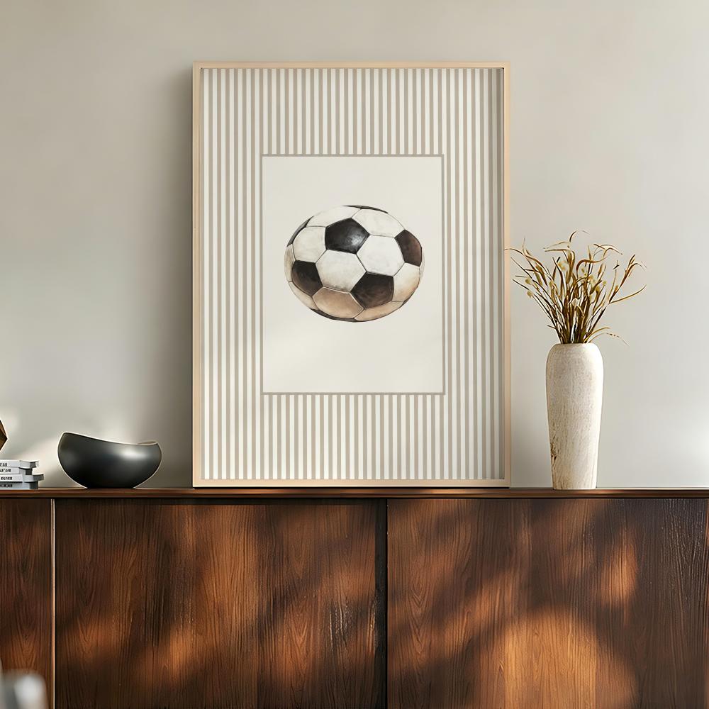 Vintage Sports Balls Equipment - Sports Equipment Poster recension och pris