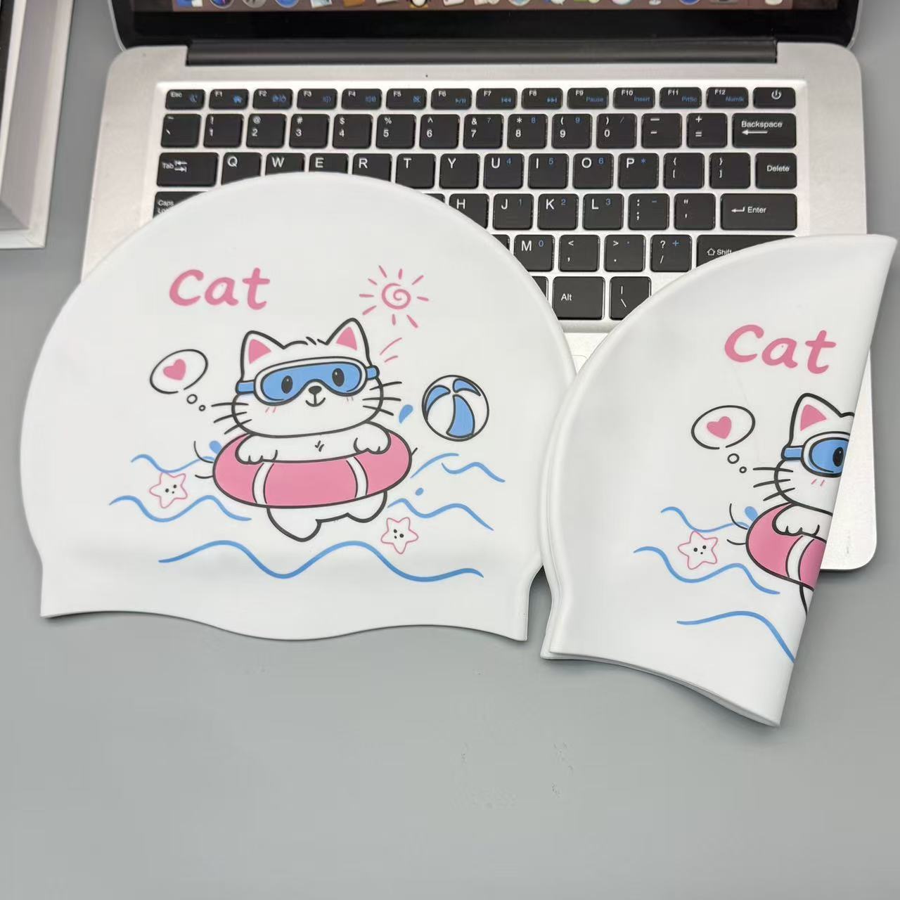 Cute Kitten Silicone Swim Cap  - Swim Cap Silicone recension och pris