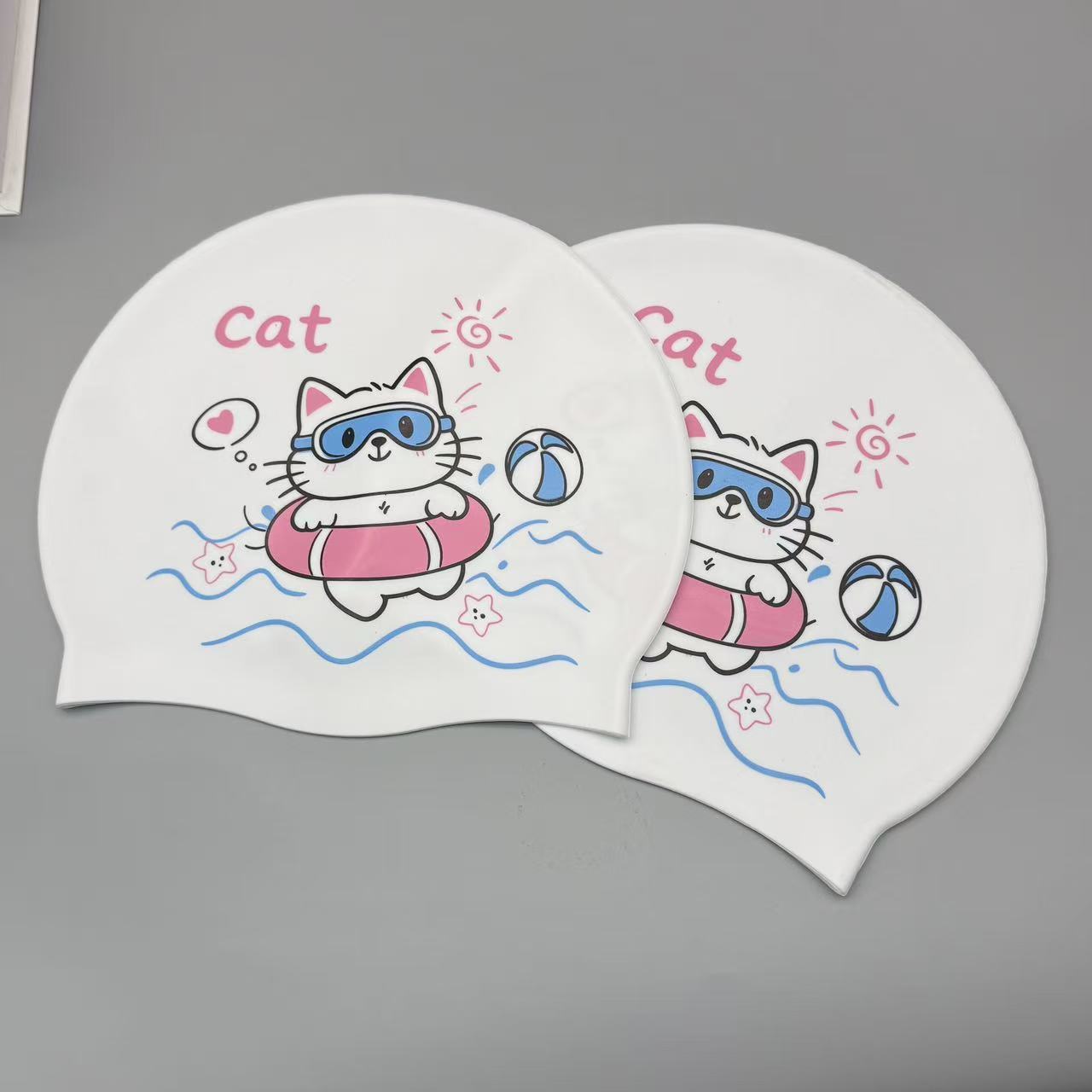 Cute Kitten Silicone Swim Cap  - Swim Cap Silicone recension och pris