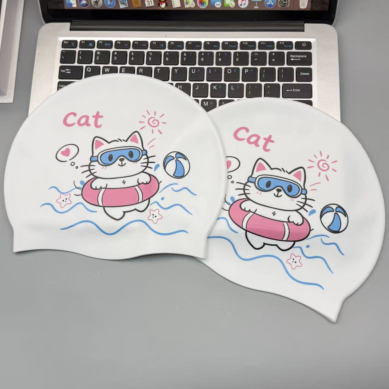 Cute Kitten Silicone Swim Cap  - Swim Cap Silicone recension och pris