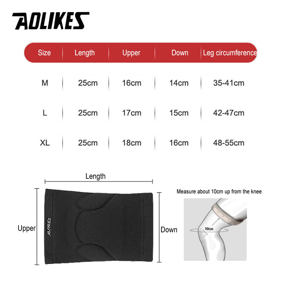 AOLIKES 1 Pair Sports Thickeni - Volleyball Knee Pad recension och pris